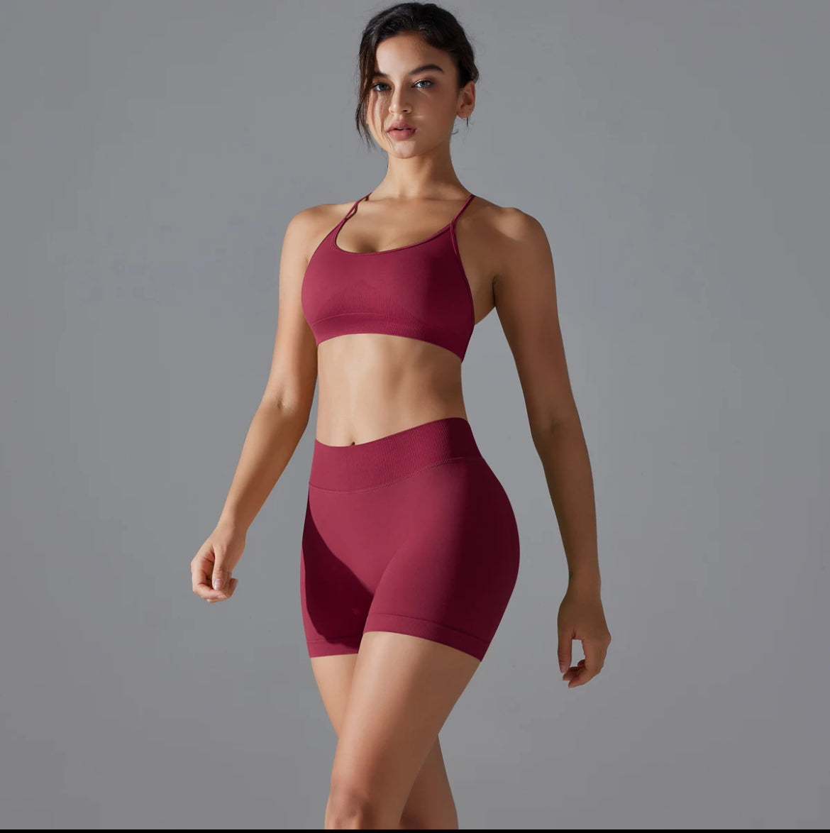 Paris Shorts Burgundy
